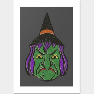 1950s Halloween Witch Posters and Art